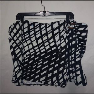 Lane Bryant Black and white Swim skirt Size 22